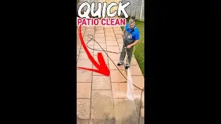 Amazing one minute patio cleaning from start to finish