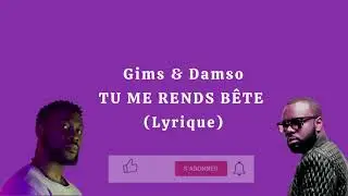 Gims - TU ME RENDS B&Ecirc;TE (paroles) feat Damso
