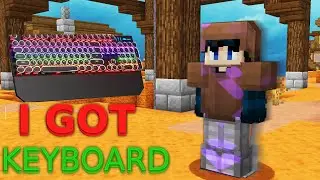 unboxing MageGee Gaming Keyboard with blue Switch + gameplay | Hypixel Bedwars