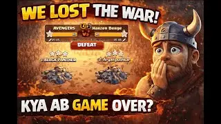 “Kya Ye War Haar Gaye? 😨 | Full War Story | COC”