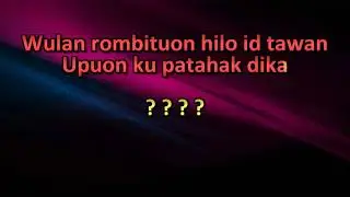 Hain Jasli - Nobolou Nangku Iti Tupus Ku (Lyrics On Screen)