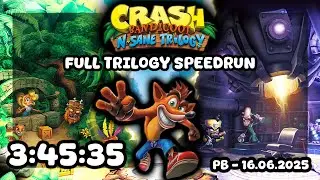Crash Bandicoot N.Sane Trilogy Speedrun 3:45:35 PB ANY% / (NO COMMENTARY)