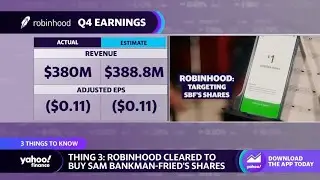Robinhood misses on Q4 earnings, cleared to buy Sam Bankman-Fried&rsquo;s shares