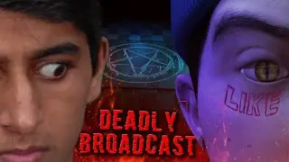 LIVESTREAMING while getting inside an ABANDONED HOSPITAL (Deadly Broadcast Horror Game)