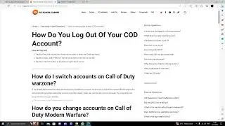 ✅ How To Logout of Cod Account on PC (Full Guide)