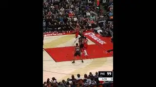 Scottie Barnes with the INSANE poster !! 🔥🔥 #nba #basketball #dunk