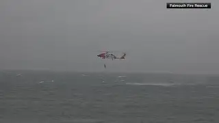 Dramatic rescue off Massachusetts' coast after report of man overboard