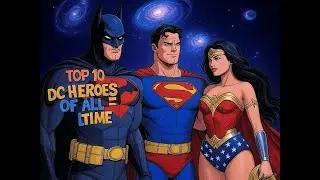 TOP 10 DC UNIVERSE CHARACTERS OF ALL TIME (Batman, Superman, Wonder Woman, Cyborg, Flash,Lex Luthor)