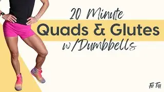 Quads and Glutes Blast: 20-Minute Lower Body Strength Workout with Dumbbells & Resistance Band