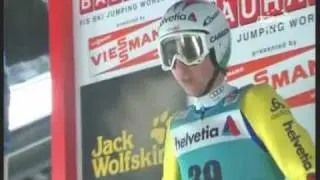 Predazzo 2012  Simon Ammann 127,5 m  1 konkurs 2 seria.