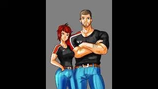 The Shepard siblings  #art #digitalart #masseffect