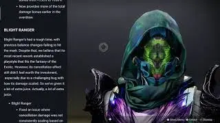 Blight Ranger getting a major Buff Soon Destiny 2 Edge of Fate