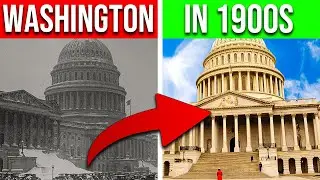 Washington D.C. in 1900 vs NOW. Archive photos comparison