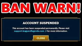 Riot issues account BAN warning