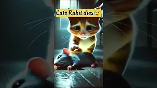 Very emotional story of cute Rabbit and Cat😥😥#shortvideo #animation #cute #cat #rabbit #emotiona