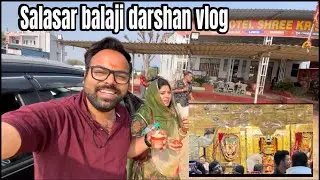 Salasar Balaji Darshan🕉️🙏| Family Vlog Part-2 #travel #shorts #family #couplegoal #salasarbalaji 