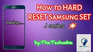 How to Hard RESET SAMSUNG set #hard_reset_samsung_set #the_technobie #samsungj2pro #technology