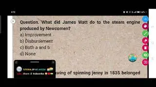 What did James Watt do to the steam engine produced by Newcomen?