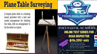 TNPSC Road Inspector in Tamil I Plane Table Surveying Free session -3 in Tamil I