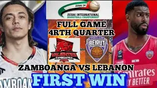 Zamboanga Valientes vs Beirut Lebanon | FULL 4RTH QUARTER naghalimaw c Terence Romeo