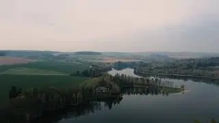 Želiv a vodn&iacute; n&aacute;drž Trn&aacute;vka - rann&iacute; přelet DRONEM | 4K