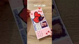 Cute gift card idea and beautiful gorgeous stunning easy way full tutorial #ilma artist ✨❤️✨