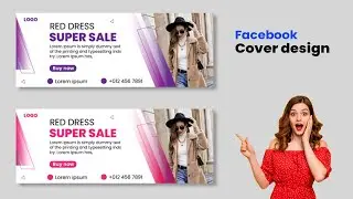 Facebook Cover page Design in Illustrator Tutorial | Facebook Cover Art | Facebook banner