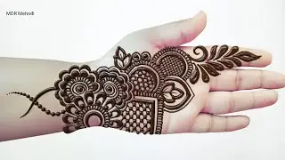 Latest Gulf Design For Front Hand | Khafeef bold henna designs | Eid mehndi | Makar sankranti mehndi
