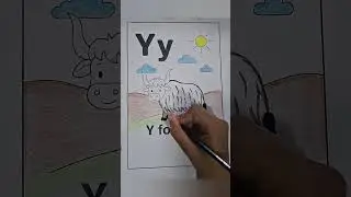 Y for Yak | Alphabet Colouring | ABC Colouring  |
