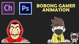 HOW TO CREATE ANIMATION FOR LIVE STREAMING LIKE BOBONGGAMER USING PHOTOSHOP & CHARACTER ANIMATOR