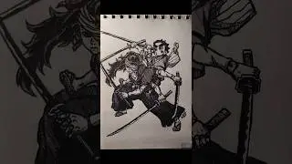 Yoriichi Type Zero, speed drawing #demonslayer #yoriichi #anime #drawing #art #animeart #sketch #fyp