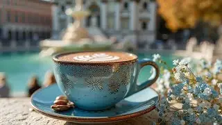 Peaceful coffee cup moment in beautiful landscape view relax and tranquil outdoors