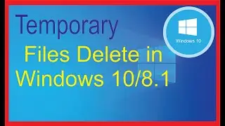 How to delete temporary files in windows 10
