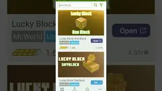 Best Lucky block map for Minecraft PE#short...