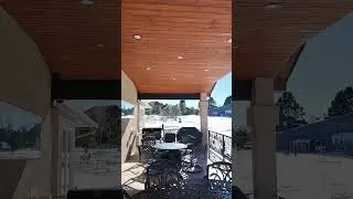 Ceiling on a Covered Deck? #deckconstruction #customrailing#CoveredDeck #OutdoorLiving