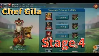 Lords Mobile : mengatasi Boss Pyrelord pada Stage 4 - Crazy Chef/Koki Gila