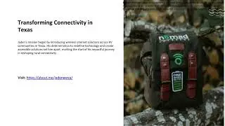 Jaden Garza: Driving Innovation in Wireless Connectivity