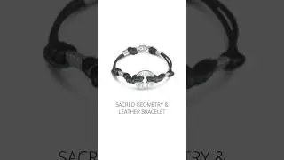 Sacred Geometry 🌟💫#HandcraftedBracelets #LeatherBracelets #HandmadeArtistry #JewelryCrafting