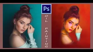 photoshop | tutorial | oil painting using smudge tool in photoshop under few steps