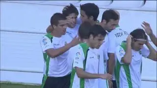 Gol de Jairo Samperio (Racing) - Racing de Santander vs Recreativo de Huelva.