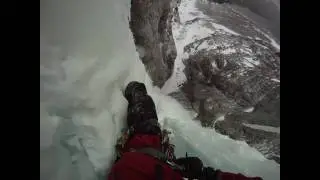 Ice climbing in the Ghost, Canada: Wicked Wanda