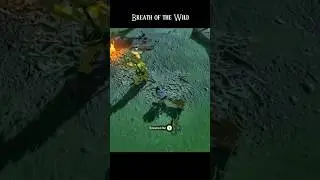 Defeating a Golden Bokoblin the Sneaky Way in Zelda BOTW #botw