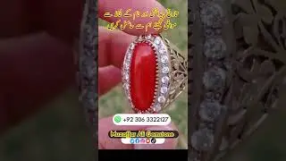 natural marjan stone ring design #shorts #short #youtubeshorts