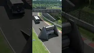 Crushing Vehicles at High Speed: Sports Car, Van, Bus, and Large Bus #shorts #satisfying #crush