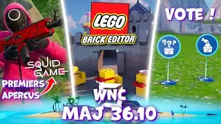 LEGO BRICK EDITOR, infos SQUID GAME x UEFN et appareil de VOTE dans FORTNITE CRÉATIF 36.10 - WNC