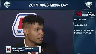Miami DL Doug Costin & RB Maurice Thomas - MAC Football Media Day