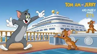 Tom Tries to Catch Jerry on a Luxury Cruise Ship | Classic 1940s Tom & Jerry Style