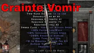 D2R Unique Items - Crainte Vomir (Espandon)