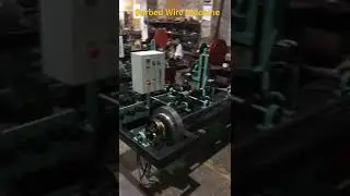 Barbed wire machine