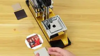 Fridge magnet making machine operate for square 2&times;2in